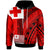 Tonga Custom Hoodie Unique Barcode Black Red Unisex Red - Polynesian Pride