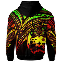 Tonga Hoodie Reggae Color Cross Style - Polynesian Pride