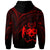 Tonga Zip Hoodie Red Color Cross Style - Polynesian Pride