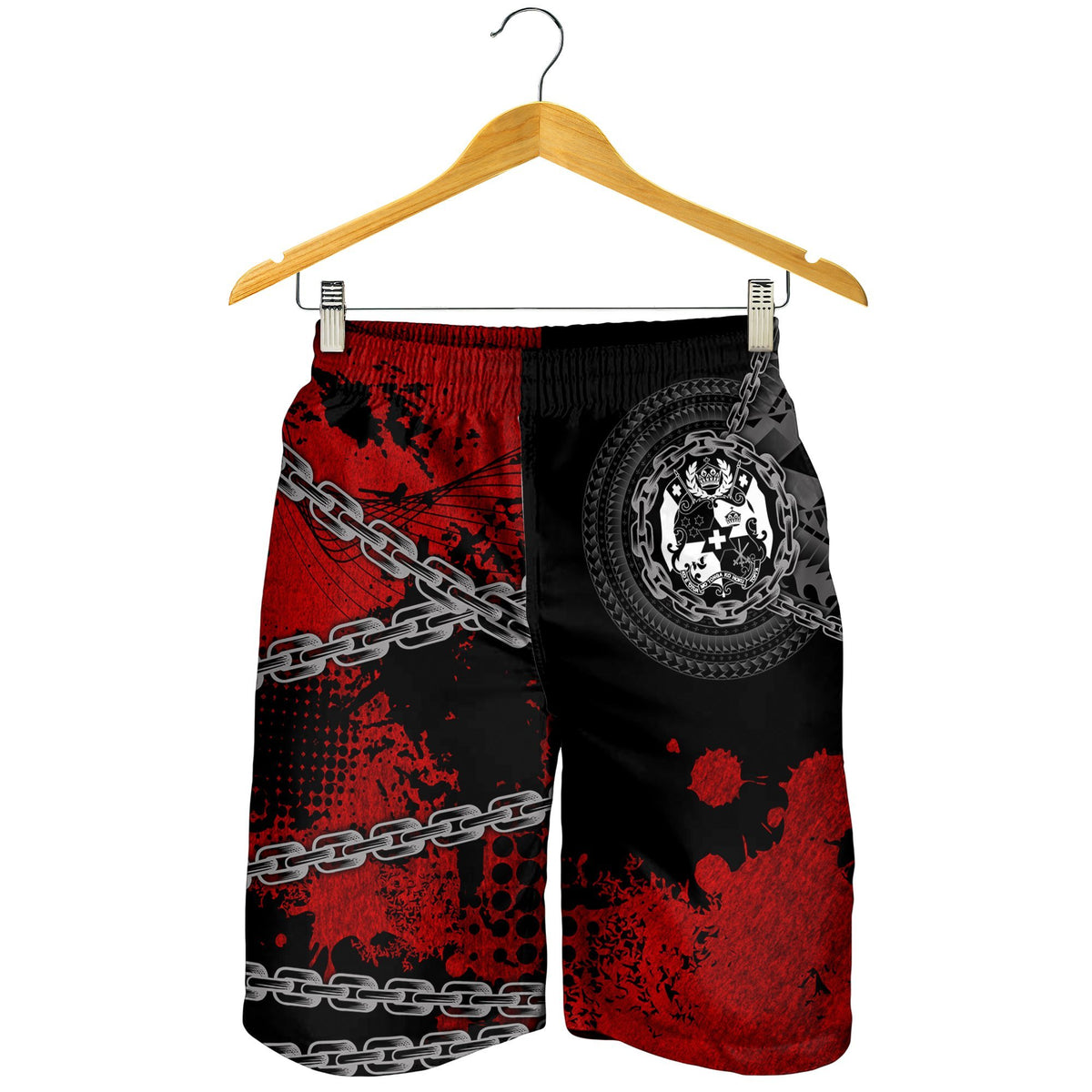 Tonga Polynesian Men's Shorts - Polynesian Chain Style - Polynesian Pride
