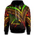 Tonga Hoodie Reggae Color Cross Style Unisex Black - Polynesian Pride