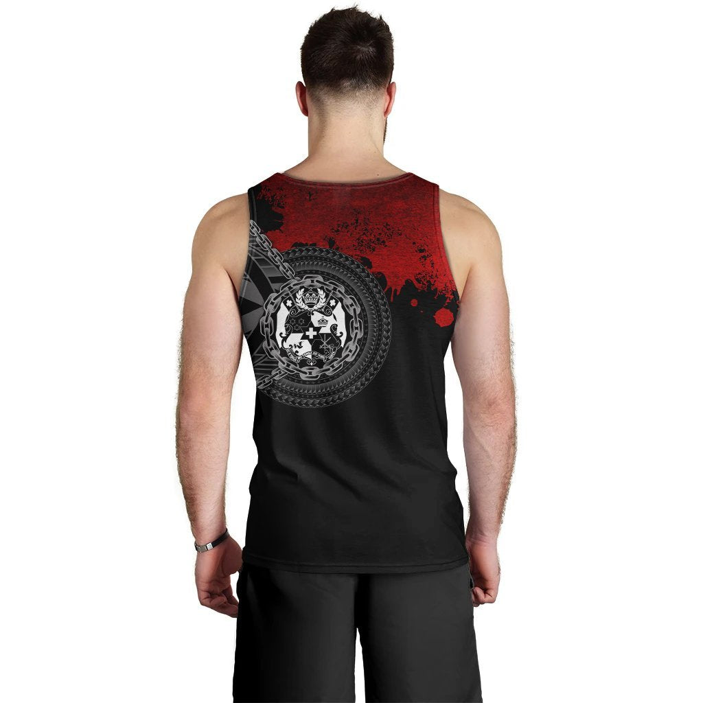 Tonga Polynesian Men's Tank Top - Polynesian Chain Style - Polynesian Pride