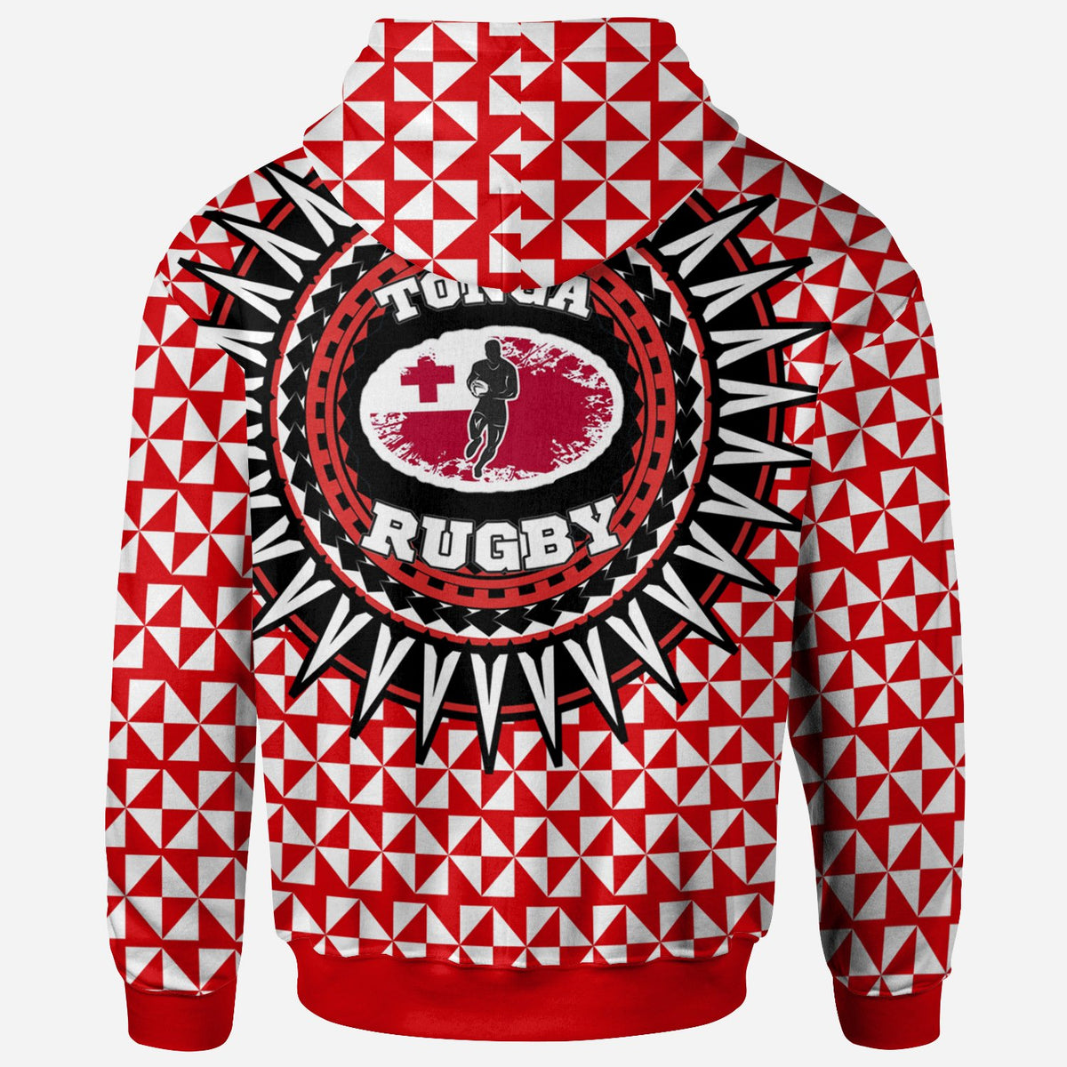 Tonga Hoodie Rugby Style - Polynesian Pride