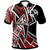 Tonga Polo Shirt Tribal Flower Special Pattern Red Color - Polynesian Pride