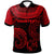 Tonga Custom Polo Shirt Unique Serrated Texture Red Unisex Red - Polynesian Pride