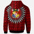 Tonga Hoodie Tonga Manulua Pattern Red Black Color - Polynesian Pride