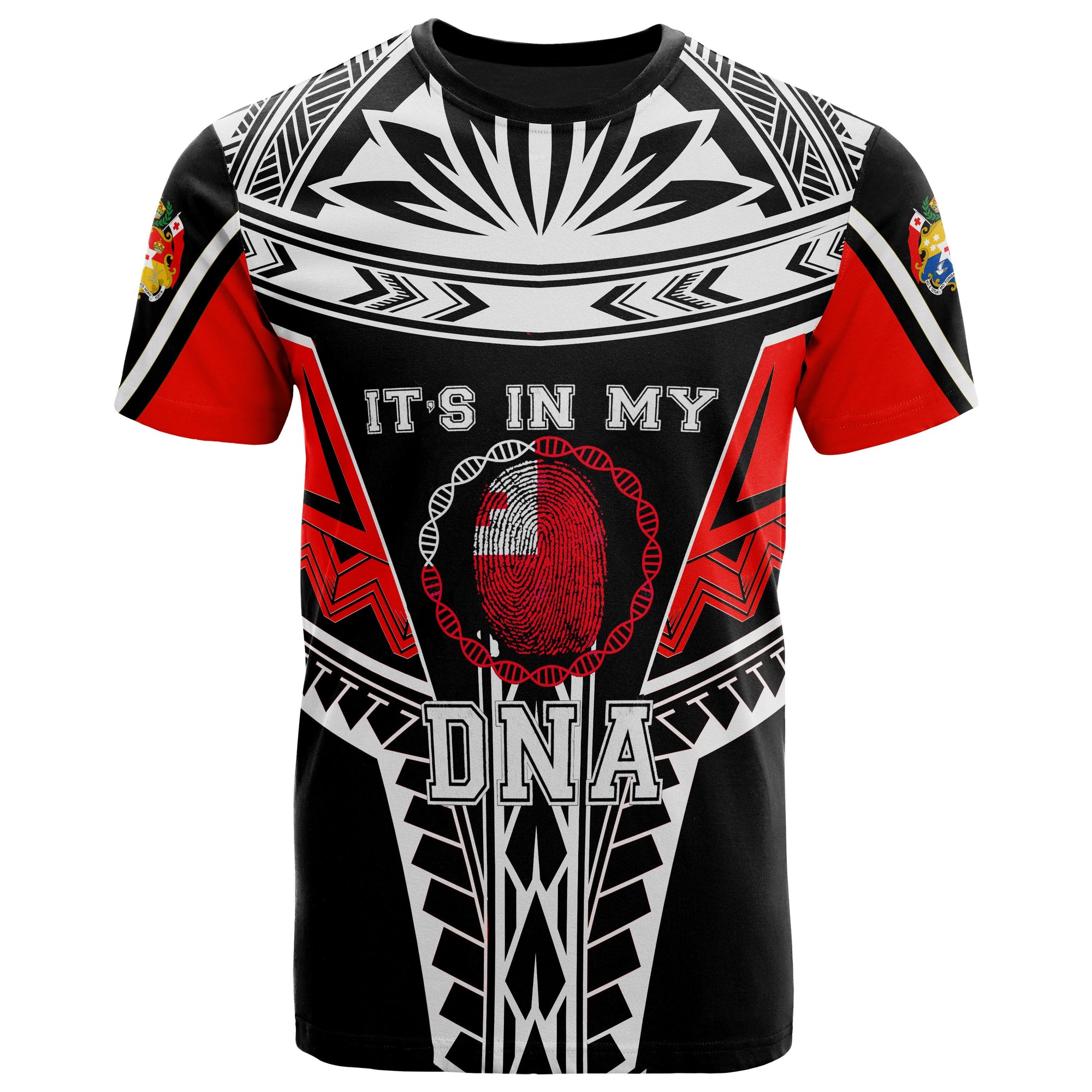 Tonga T Shirt Its In My DNA Red Color Unisex Red - Polynesian Pride