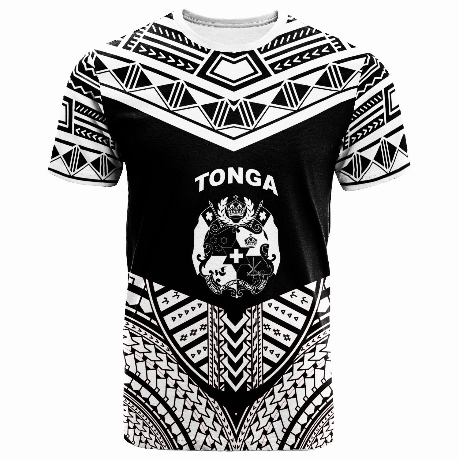 TongaT Shirt Tribal Pattern Cool Style White Color Unisex White - Polynesian Pride