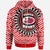 Tonga Zip up Hoodie Rugby Style Unisex Red - Polynesian Pride