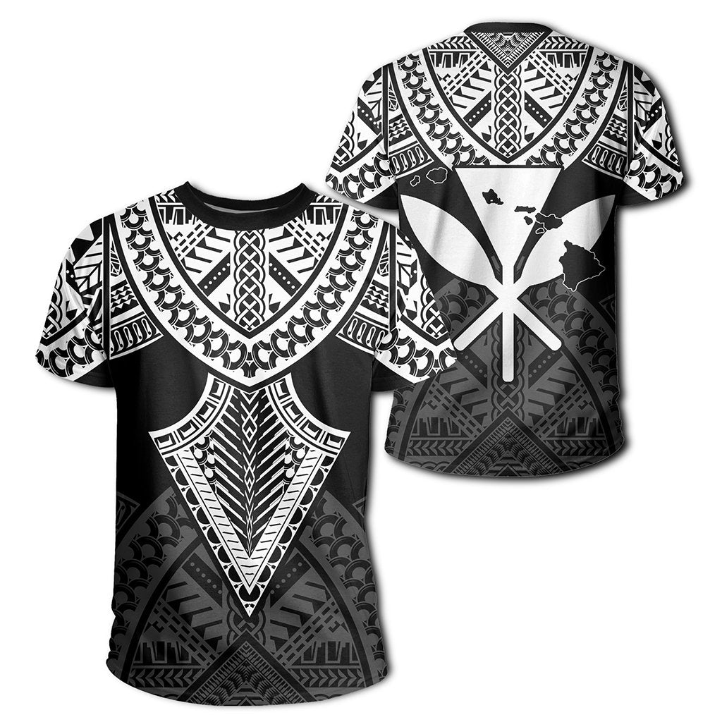 Hawaii Polynesian Limited T Shirt Tab Style White Unisex Black - Polynesian Pride