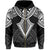 Hawaii Polynesian Hoodie Limited (Zip up) Tab Style White - Polynesian Pride