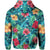 Tropical Hibiscus Hawaii Zip Hoodie White - Polynesian Pride