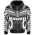 Hawaii Polynesian Tribal Coat of Arms Zipper Hoodie White Mark Style - Polynesian Pride