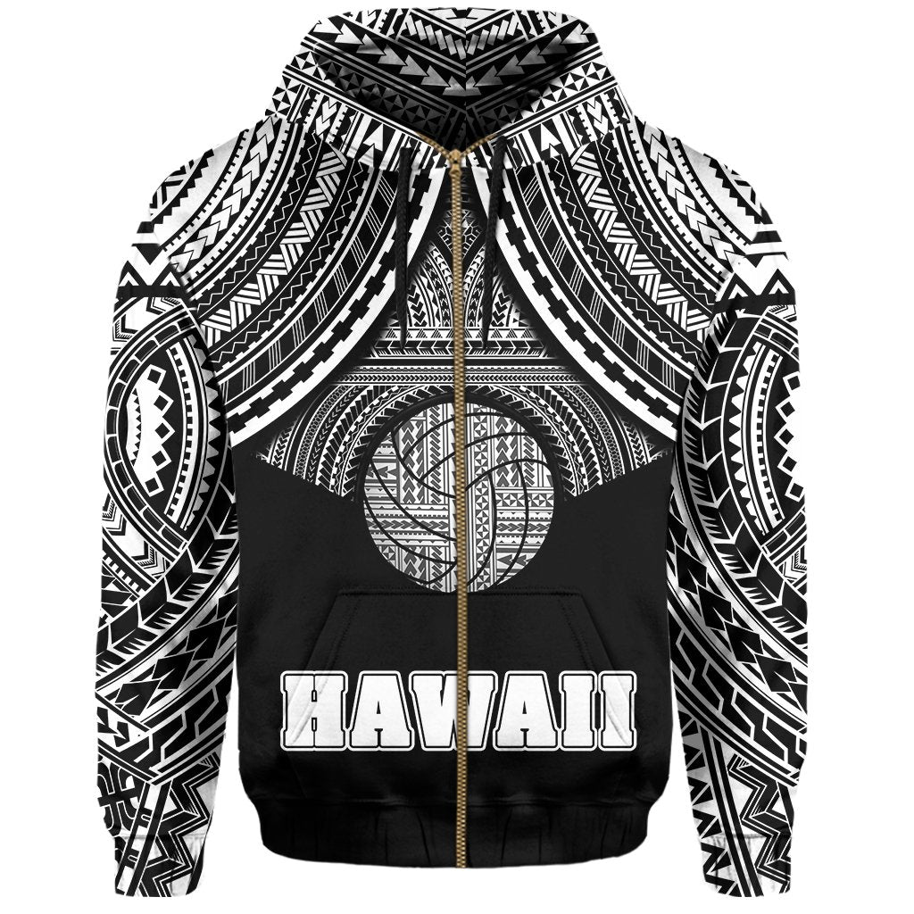 Polynesian Volleyball Hawaii Zip Hoodie - Polynesian Pride