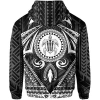 Polynesian Kakau Kanaka Turtle Map Hawaii Zip Hoodie Circle Style - Polynesian Pride
