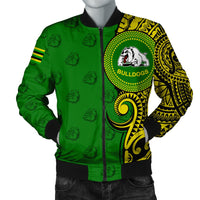 (Personalized) Hawaii Bomber Jacket - Kaimuki High Tribal Kakau Bomber Jacket AH Green Unisex - Polynesian Pride