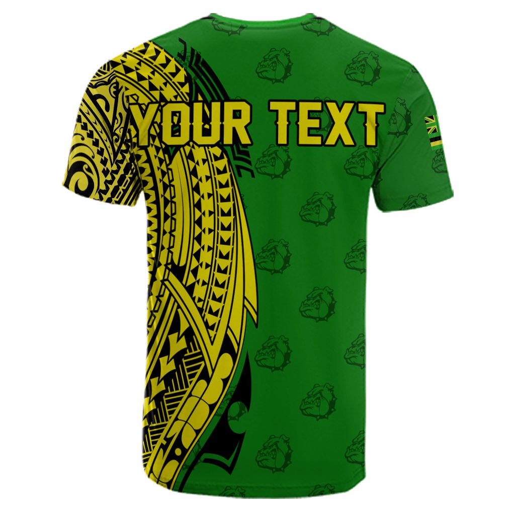 Custom Hawaii Kaimuki High Tribal Kakau T Shirt - Polynesian Pride