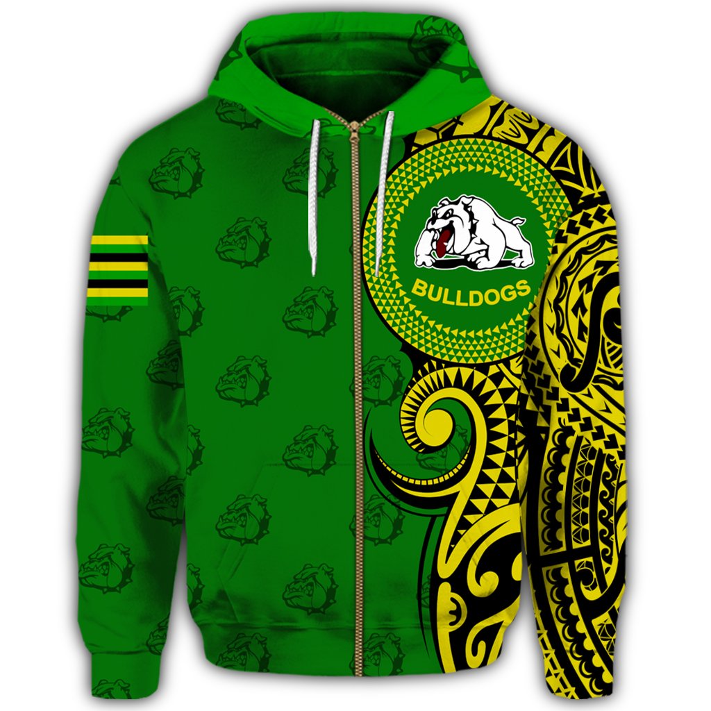 Custom Hawaii Hoodie Kaimuki High Tribal Kakau Zip Hoodie - Polynesian Pride