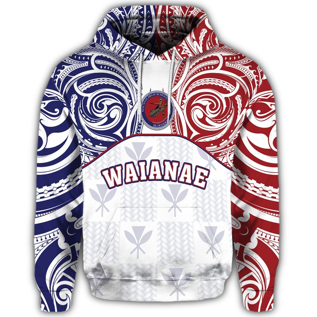 Hawaii Hoodie Kanaka Waianae High School Hoodie Demodern Style - Polynesian Pride