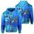 Hawaii Blue Turtle Paradise Hoodie Zip Breath Ocean AH Unisex Blue - Polynesian Pride