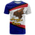 American Samoa T Shirt American Samoan Polynesian Flag With Coat of Arms Blue - Polynesian Pride