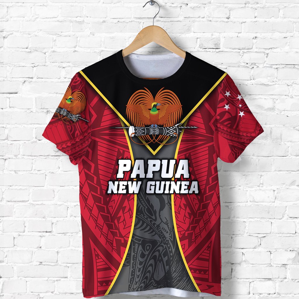 Custom Papua New Guinea Rugby T Shirt Style Gown Unisex Red - Polynesian Pride