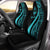 Guam Custom Personalised Car Seat Covers - Turquoise Polynesian Tentacle Tribal Pattern Universal Fit Turquoise - Polynesian Pride