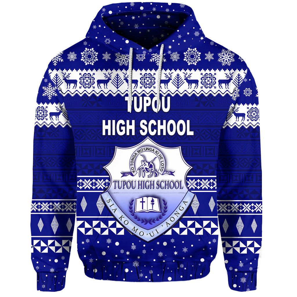 Custom Tupou High School Christmas Hoodie Simple Style LT8 - Polynesian Pride