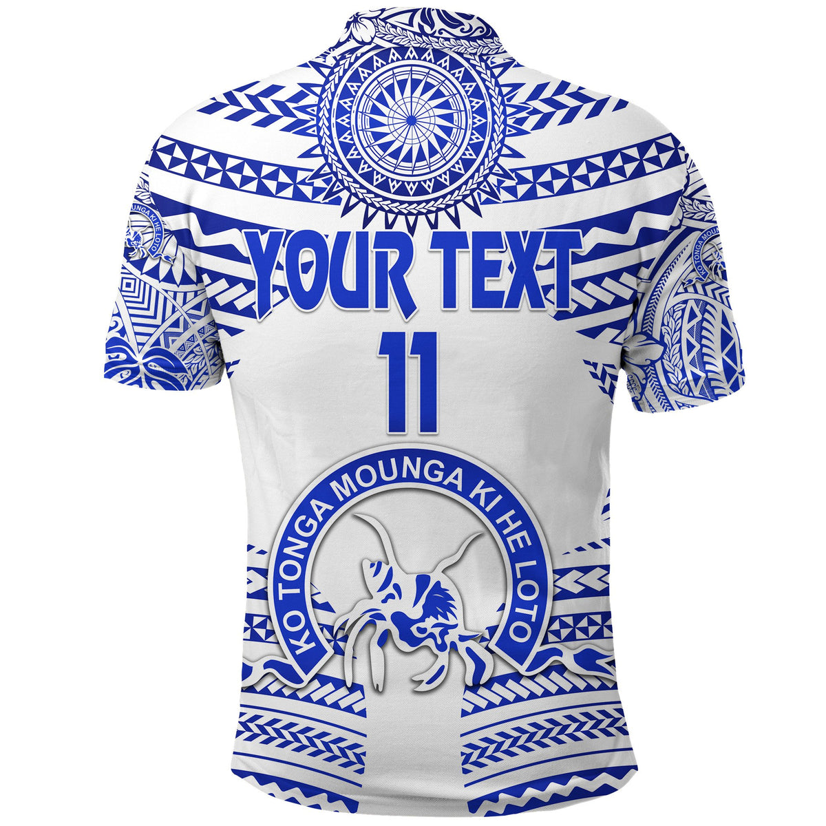 Custom Kolisi Ko Tupou College Tonga Polo Shirt Creative Style White, Custom Text and Number - Polynesian Pride