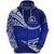 Custom Kolisi Ko Tupou College Tonga Zip Hoodie Unique Version Blue - Polynesian Pride