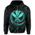 Polynesian Kanaka Shaka Map of Hawaii Zip Hoodie Turquoise - Polynesian Pride