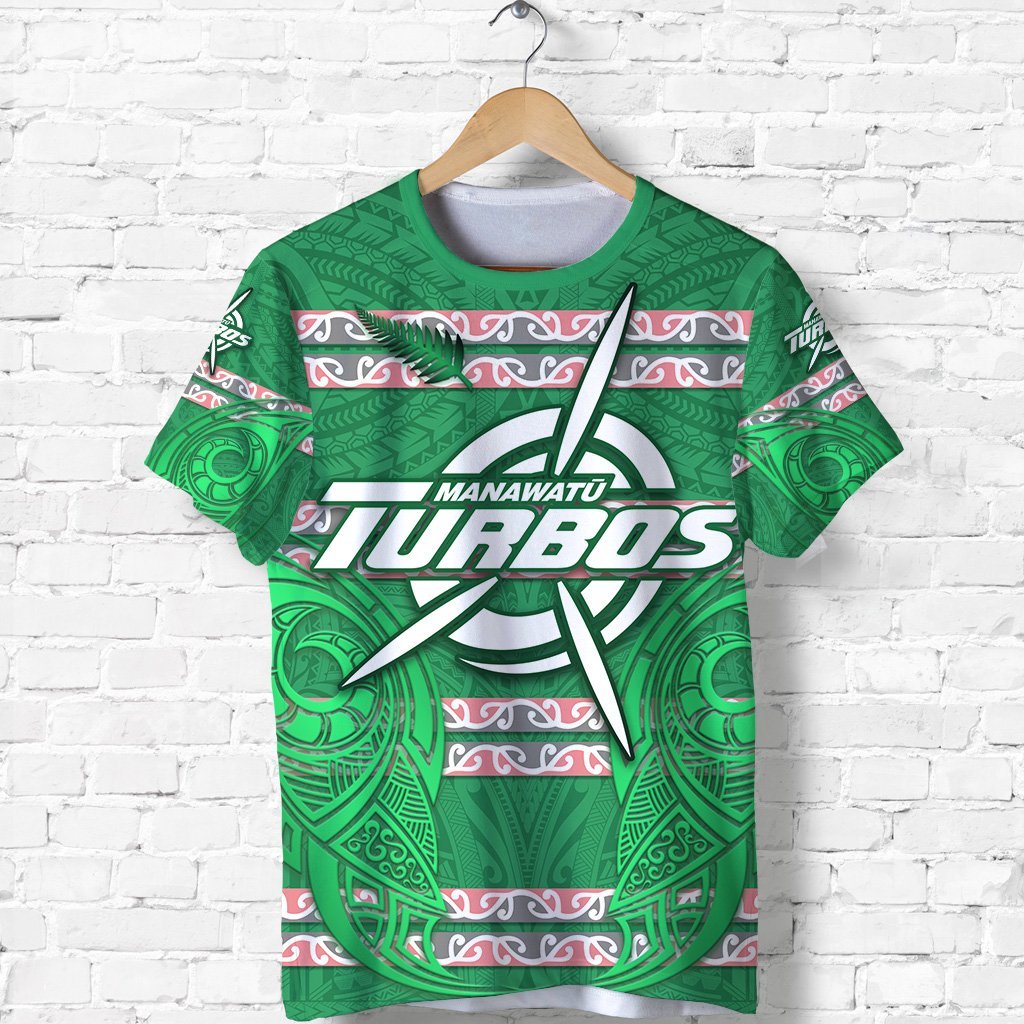 Manawatu Turbos T Shirt Maori Vibes Unisex Green - Polynesian Pride