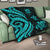 Tuvalu Premium Quilt - Turquoise Tentacle Turtle - Polynesian Pride