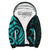 Fiji Sherpa Hoodie - Turquoise Tentacle Turtle Turquoise - Polynesian Pride