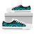 Fiji Low Top Canvas Shoes - Turquoise Tentacle Turtle Crest - Polynesian Pride