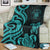 Niue Premium Blanket - Turquoise Tentacle Turtle - Polynesian Pride