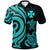 Wallis and Futuna Polo Shirt Turquoise Tentacle Turtle Unisex Turquoise - Polynesian Pride