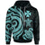 Wallis and Futuna Hoodie Turquoise Tentacle Turtle Unisex Turquoise - Polynesian Pride