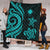 Marshall Islands Premium Quilt - Turquoise Tentacle Turtle - Polynesian Pride