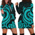 Federated States of Micronesia Women Hoodie Dress - Turquoise Tentacle Turtle Turquoise - Polynesian Pride