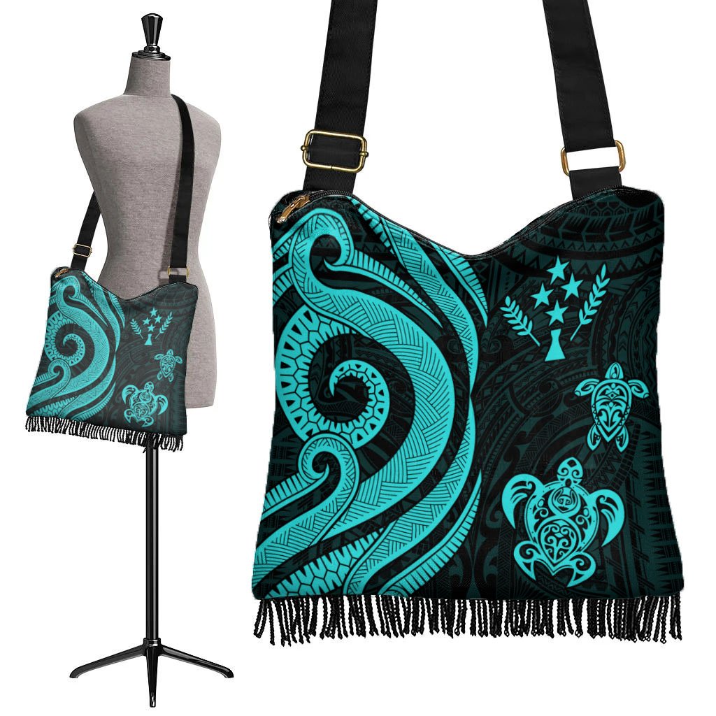 Kosrae Boho Handbag - Turquoise Tentacle Turtle - Polynesian Pride