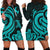 Pohnpei Women Hoodie Dress - Turquoise Tentacle Turtle Turquoise - Polynesian Pride