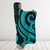 Marshall Islands Hooded Blanket - Turquoise Tentacle Turtle - Polynesian Pride