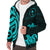 Chuuk Sherpa Hoodie - Turquoise Tentacle Turtle - Polynesian Pride