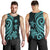 Northern Mariana Islands Men's Tank Top - Turquoise Tentacle Turtle - Polynesian Pride