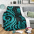 Tuvalu Premium Blanket - Turquoise Tentacle Turtle - Polynesian Pride