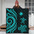 Marshall Islands Premium Quilt - Turquoise Tentacle Turtle - Polynesian Pride