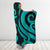 Vanuatu Hooded Blanket - Turquoise Tentacle Turtle - Polynesian Pride