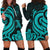 Palau Women Hoodie Dress - Turquoise Tentacle Turtle Turquoise - Polynesian Pride