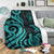 Niue Premium Blanket - Turquoise Tentacle Turtle - Polynesian Pride